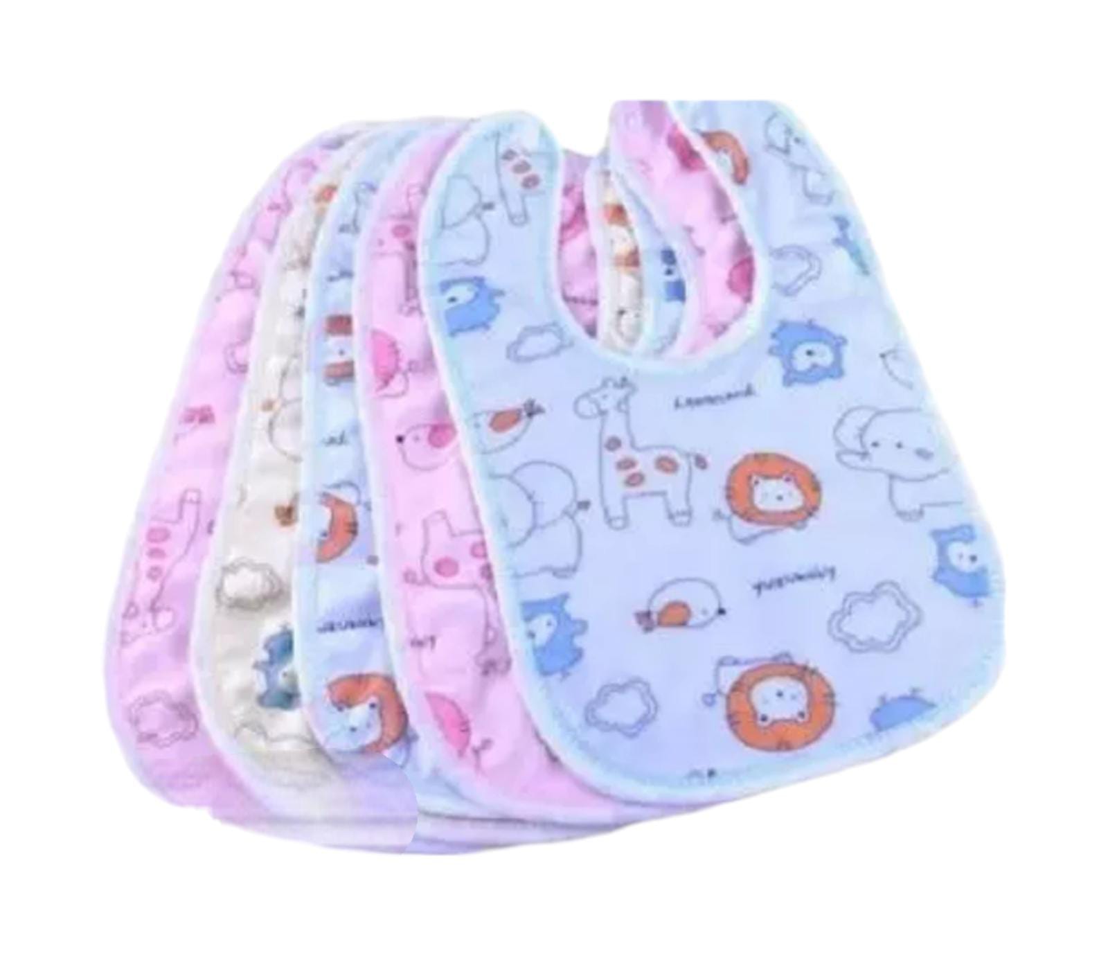 Trendy Waterproof Baby Bib Pack Of Five 